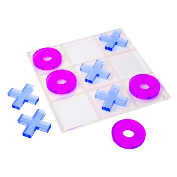 Acrylic Neon Tic Tac Toe Game Set