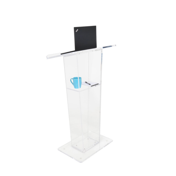 Factory Custom Acrylic Podium Plexiglass Church Pulpit School Lectern Event Reception Hostess Stand Desk