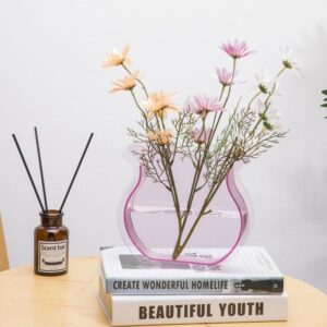 Modern Acrylic Vase Special Wavy Vase Unique Home Decoration Vase Wedding Centerpieces for Tables