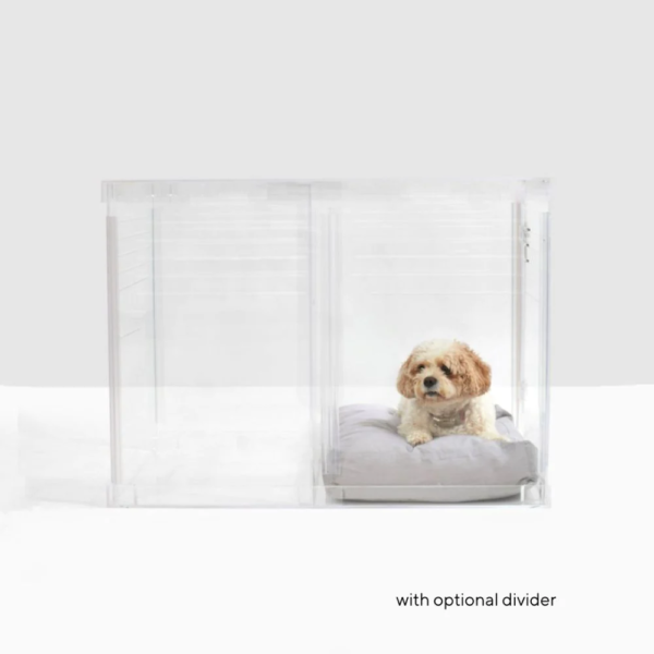 Factory Clear Acrylic Dog Crate to Gate For 1 Door - Image 3